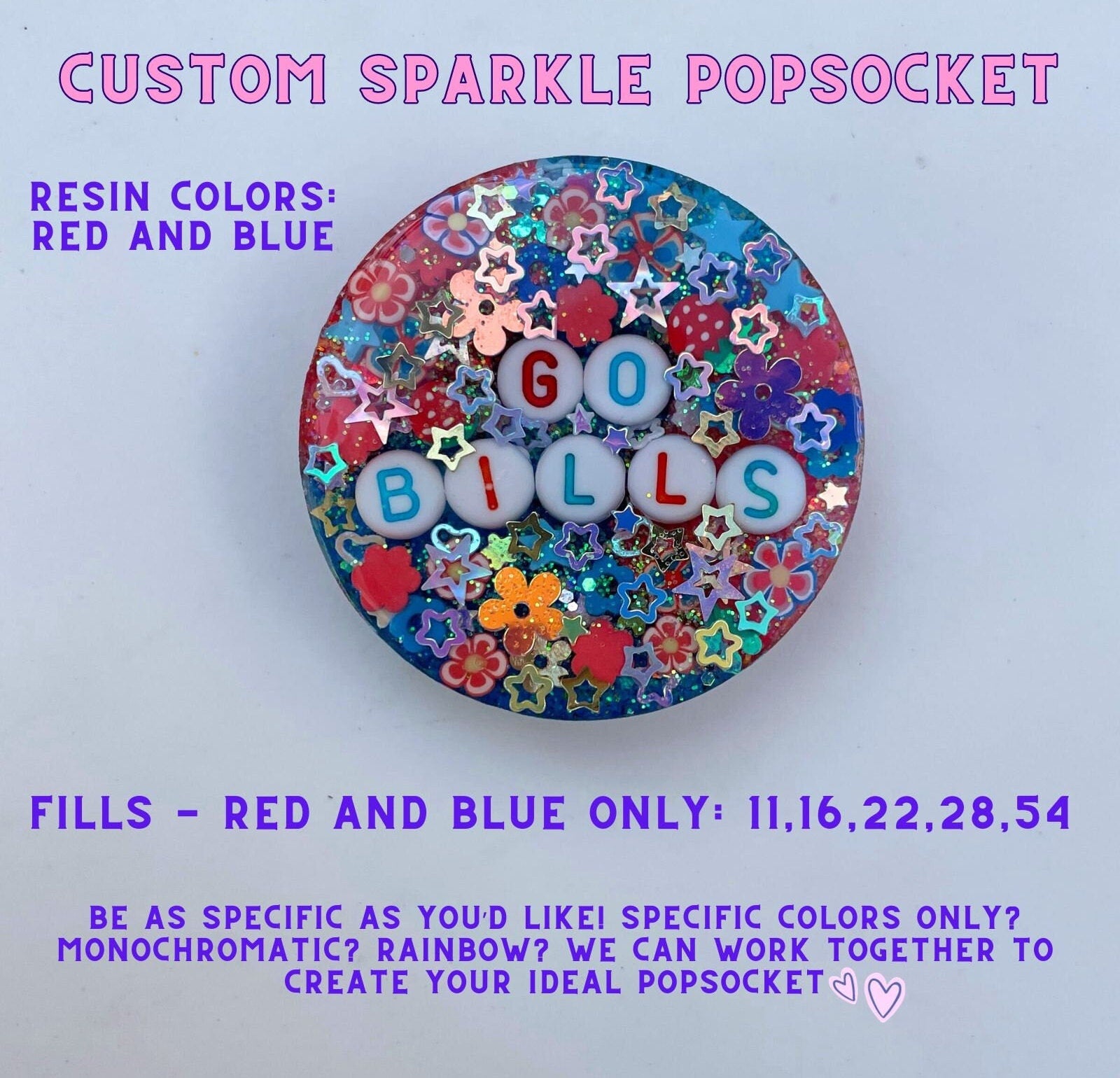 CUSTOM Sparkle Phone Grip