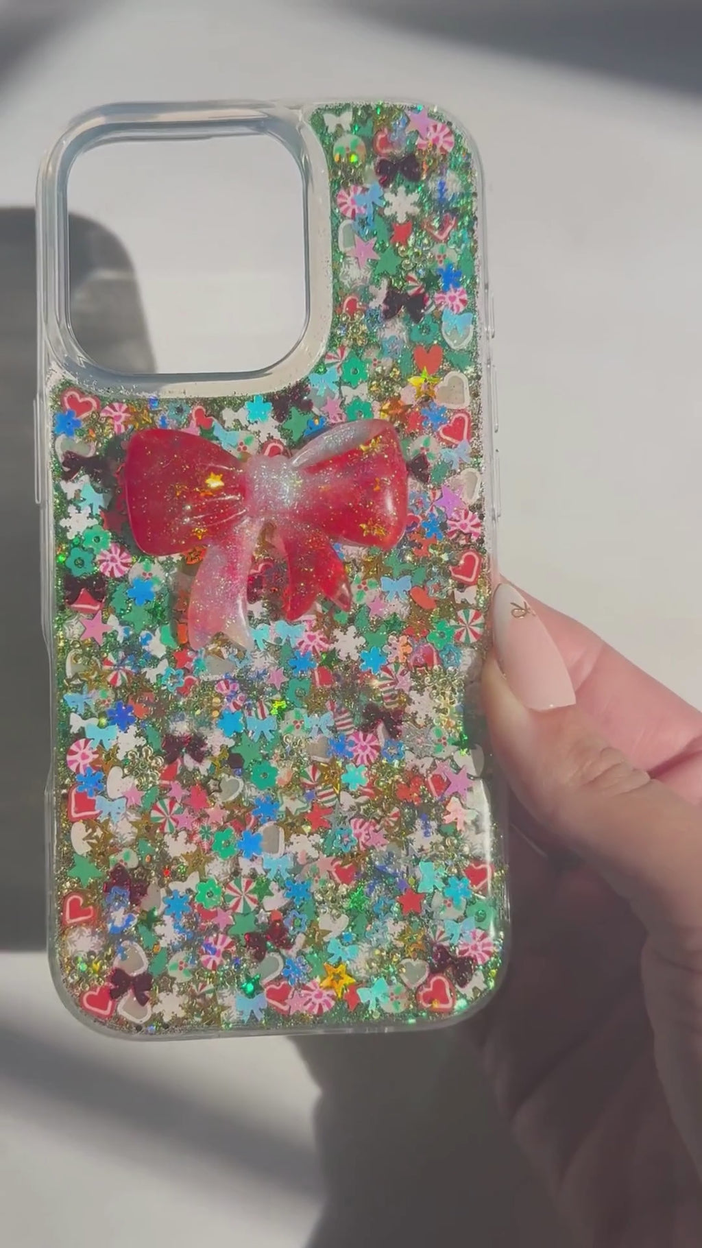 Christmas Coquette Sparkle Phone Case