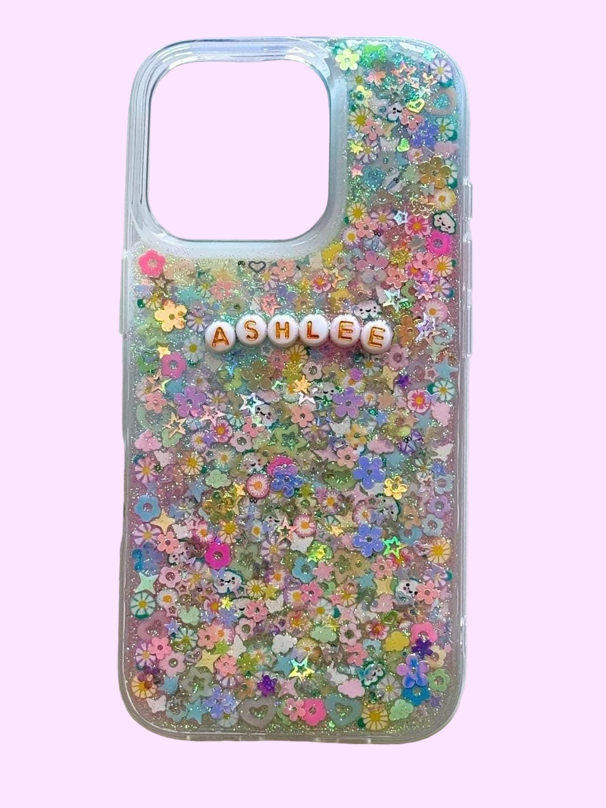pastel spring themed phone case